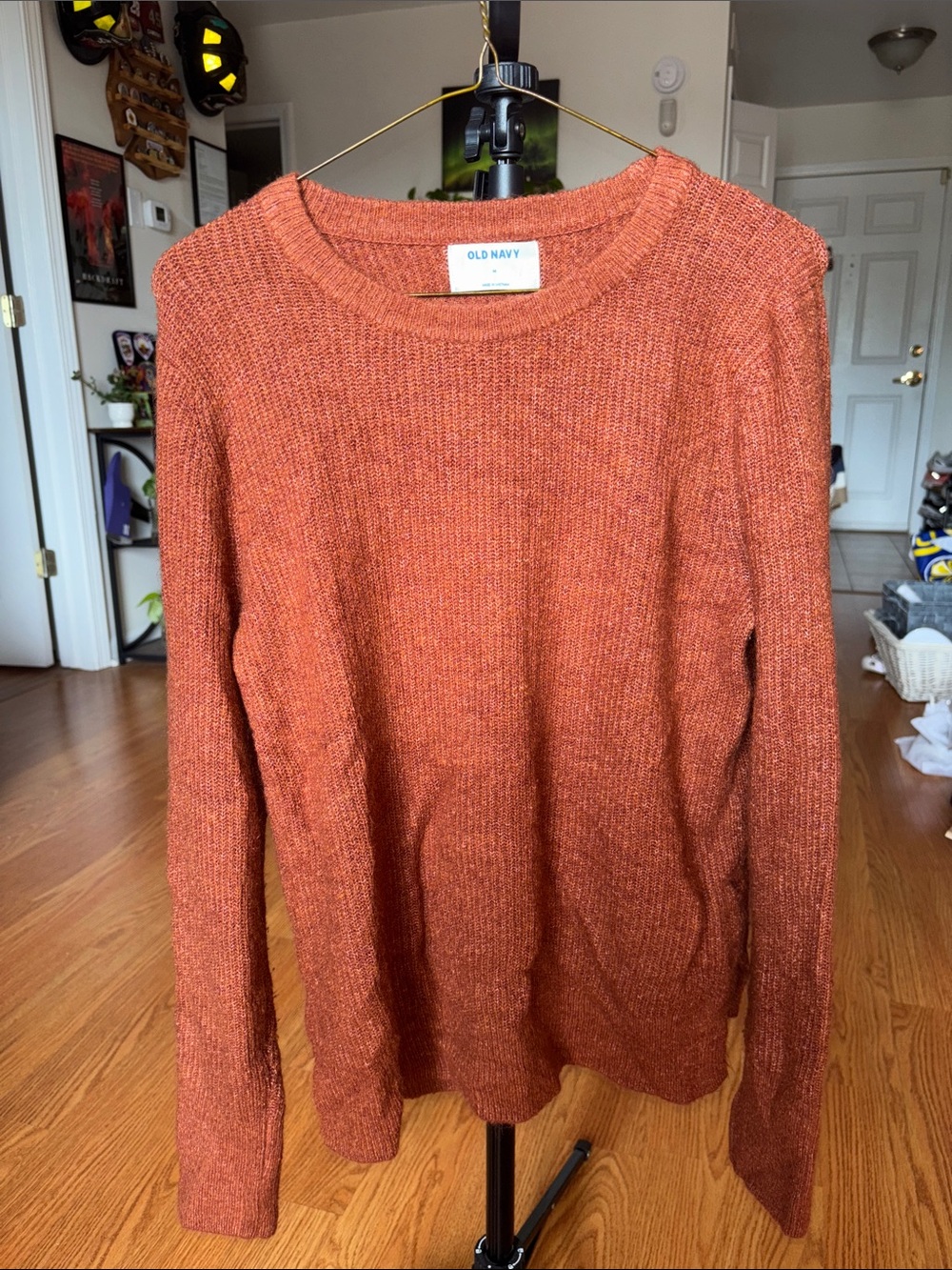 Old Navy Burnt Orange Crewneck Sweater
